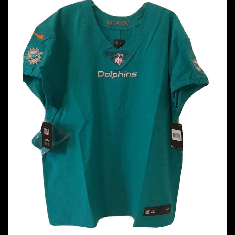 NWT $325 NIKE NFL ON-FIELD MIAMI DOLPHINS JERSEY BLANK AJ1664-311 52